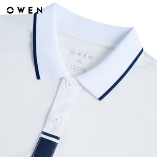 Owen - Áo polo Body Fit APV262072 màu Trắng chất liệu Cotton Amonia