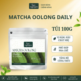 Bột Matcha Olong Daily Lục Nguyên 100g Chuyên Dụng Pha Chế Trà Sữa, Matcha Latte, Làm Kem, Làm Bánh