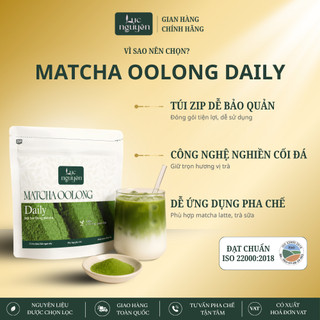 Bột Matcha Olong Daily Lục Nguyên 100g Chuyên Dụng Pha Chế Trà Sữa, Matcha Latte, Làm Kem, Làm Bánh