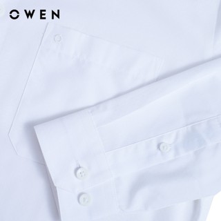 Owen - Áo sơ mi dài tay Regular Fit AR260060DT màu Trắng chất liệu Bamboo poly