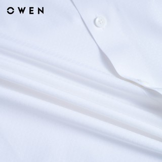 Owen - Áo sơ mi dài tay Regular Fit AR260060DT màu Trắng chất liệu Bamboo poly