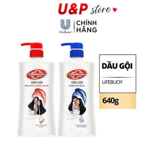 Dầu gội Lifebuoy Dưỡng tóc óng ả/ Mềm mượt & kháng khuẩn 640g
