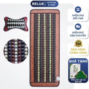 Thảm Đá Nóng Ngọc Bích Dưỡng Sinh Cao Cấp RELUX Chính Hãng, Sưởi Đá Nóng Thư Giãn, Giảm Stress, Giảm Đau Lưng