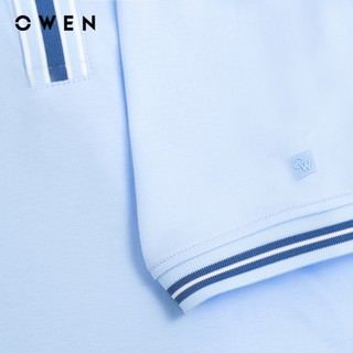 Owen - Áo polo Body Fit APV262070 màu Xanh nhạt chất liệu Cotton Amonia