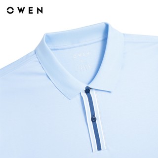 Owen - Áo polo Body Fit APV262070 màu Xanh nhạt chất liệu Cotton Amonia
