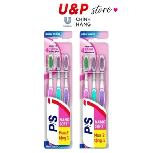 Bộ Bàn chải P/S Lông Tơ Siêu Mềm ( Mua 2 Tặng 1 )