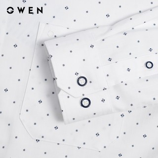 Owen - Áo sơ mi dài tay Regular Fit AR260022DT màu Trắng chất liệu Bamboo spandex