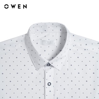 Owen - Áo sơ mi dài tay Regular Fit AR260022DT màu Trắng chất liệu Bamboo spandex