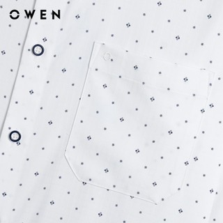 Owen - Áo sơ mi dài tay Regular Fit AR260022DT màu Trắng chất liệu Bamboo spandex