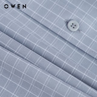 Owen - Áo sơ mi ngắn tay Body Fit AB260114NT màu Xám chất liệu Nano