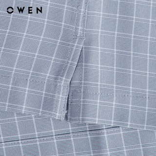 Owen - Áo sơ mi ngắn tay Body Fit AB260114NT màu Xám chất liệu Nano