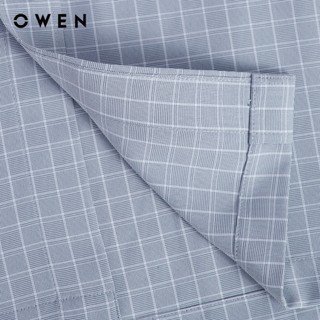 Owen - Áo sơ mi ngắn tay Body Fit AB260114NT màu Xám chất liệu Nano