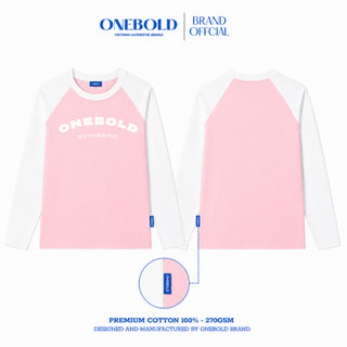 Áo Thun Tay Dài RAGLAN Brand ONEBOLD Form BOXY Cotton 270gsm, Áo Thun Tay Dài Form Rộng - OB25