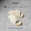 S&S06.2 - Dép LEMANS SLIDE SANDAL tăng cao 03 màu, đế 2 lớp cao 5.5cm, thiết kế dép quai ngang đan cách điệu, BH 12T