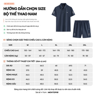 Bộ Polo Thể Thao Nam MENTORIS Vải Chevron Weave Cao Cấp, Form Regular Fit,Co Giãn Thoáng Khí MBP2602