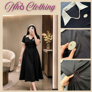 Đầm polo bigsize nữ tay ngắn chất ruby hàn mềm mịn thắt eo dáng xòe tiểu thư trẻ trung xinh xắn G681+G682