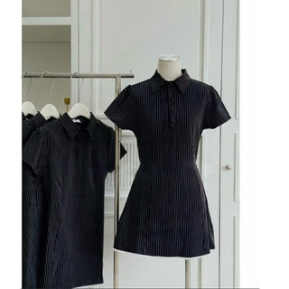 (S - 96) [GIÁ MỞ BÁN] Set đồ đôi nam nữ couple váy kẻ thiết kế cổ đức phối viền ren và áo sơmi nam kẻ ,đồ đôi