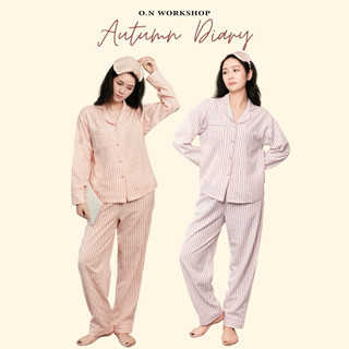 𝗛𝗮̀𝗻𝗴 𝗰𝗵𝗶́𝗻𝗵 𝗵𝗮̃𝗻𝗴 Bộ Đồ Ngủ mặc nhà Pyjama Mơ Thu form rộng - ON WORKSHOP