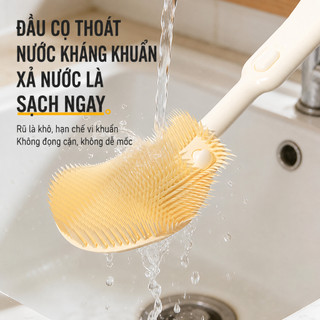 Youkebei Bộ Cọ Rửa Bình Sữa 10 Trong 1 Không BPA – Cọ Bình, Cọ Núm Ti, Giá Úp, Chai Chiết Tiện Lợi