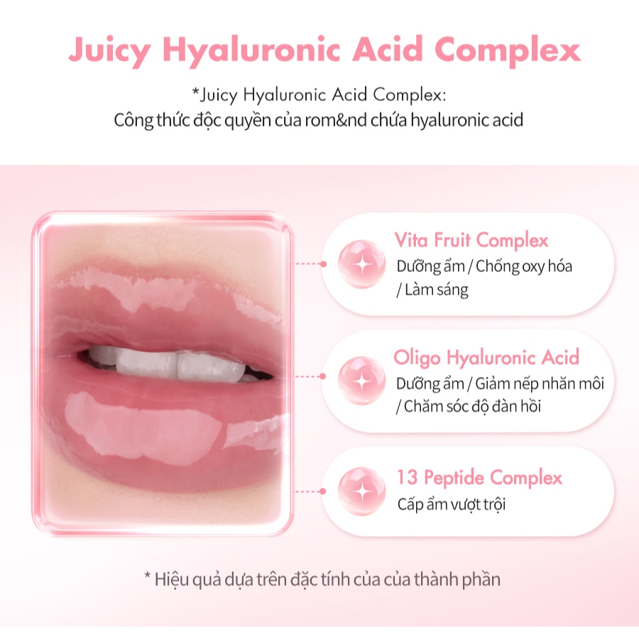 [Rom&nd] Son Bóng Dưỡng Môi Romand Juicy Flash Lip Oil Môi Căng Mọng Mềm Mượt Nhẹ Môi, Lên Màu Chuẩn