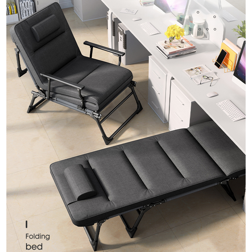 Giường xếp gấp gọn thông minh RELUX GX01 thiết kế đa năng kiêm ghế ngồi thư giãn, khung thép carbon chắc chắn