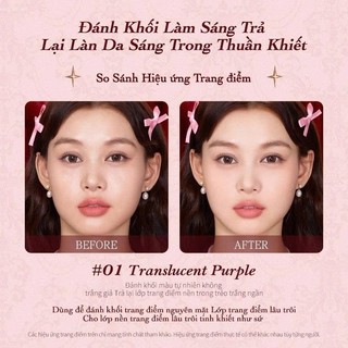 Phấn phủ nén Cuipd Flower Knows Strawberry Cupid Bền Màu Lâu Trôi Giữ Da Ráo Mịn 9,5g