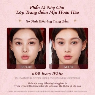 Phấn phủ nén Cuipd Flower Knows Strawberry Cupid Bền Màu Lâu Trôi Giữ Da Ráo Mịn 9,5g