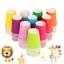 🎀Ly giấy 200ml (set 20 cái) đầy đủ sắc màu , làm decor, đồ hamdame ,dày dặn, chống thấm🌈