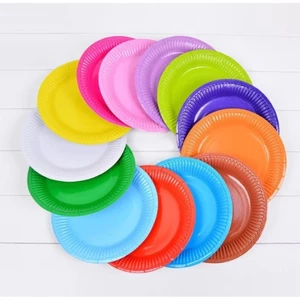 🎨Đĩa giấy sắc màu cho bé(set 20 cái), sáng tạo làm đồ handmade đường kính 16cm,thủ công mầm non🌱