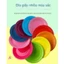 🎨Đĩa giấy sắc màu cho bé(set 20 cái), sáng tạo làm đồ handmade đường kính 16cm,thủ công mầm non🌱