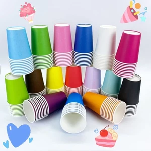 🎀Ly giấy 200ml (set 20 cái) đầy đủ sắc màu , làm decor, đồ hamdame ,dày dặn, chống thấm🌈