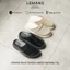 Dép Sục da bò LEMANS MULE SANDAL 3.M&S02 - Đen và Nâu Tây đế thơm 2 lớp cao 5.5cm BH 12T