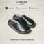 Dép Sục da bò LEMANS MULE SANDAL 3.M&S02 - Đen và Nâu Tây đế thơm 2 lớp cao 5.5cm BH 12T