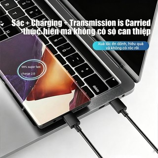 Cáp sạc siêu bền Samsung 45W 5A C-C, tương thích với S26 Ultra, S25 Ultra, S24, S23, S22, S21, Z, Fold6, A56 và A36.