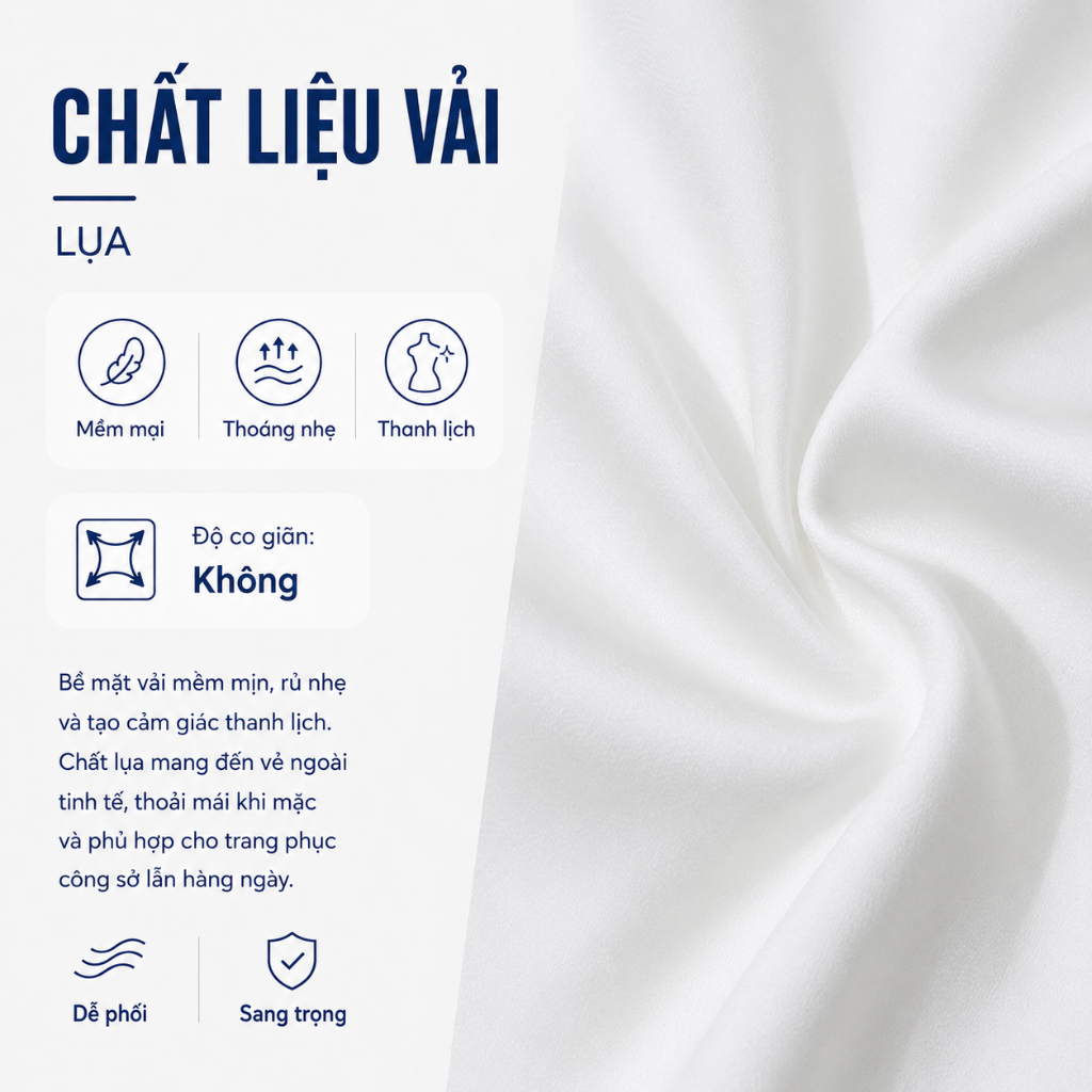 Áo Sơ Mi Nữ GUMAC Tay Dài Kiểu Basic Chất Lụa Mềm Mát Thiết Kế Lai Bầu Nẹp Đôi BAE00003