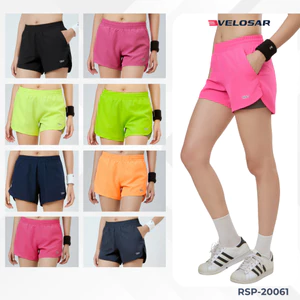 Quần Shorts Thể Thao Nữ 02 lớp VELOSAR RSP-20061 – Nhẹ, Nhanh Khô, Co Giãn, Thoáng Mát