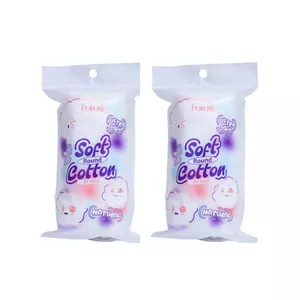 02 pcs Horus Bông tẩy trang tròn Round Soft Cotton Pads 60 pads