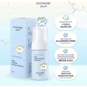 Sữa Rửa Mặt Tạo Bọt Làm Sạch Lành Tính GOONGBE Kids Bubble Facial Cleanser 100ml
