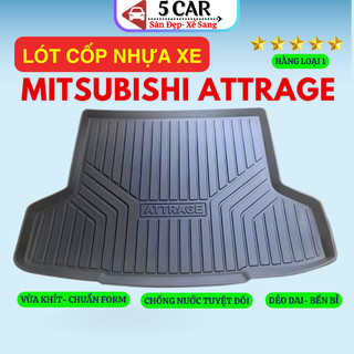 LÓT CỐP xe MITSUBISHI ATTRAGE 2015 - NAY nhựa dẻo siêu đẹp, siêu bền, chống thấm nước, không mùi, vừa khít