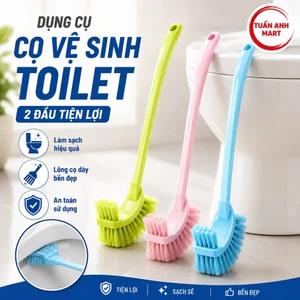 Combo 3 cái Dụng cụ cọ vệ sinh toilet 2 đầu