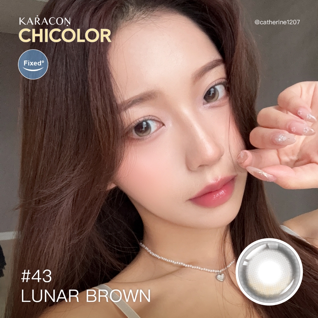 [Lens 1 Ngày] - Lens Highlight Khóa Trục KARACON CHICOLOR #43 Lunar Brown (2 Chiếc)