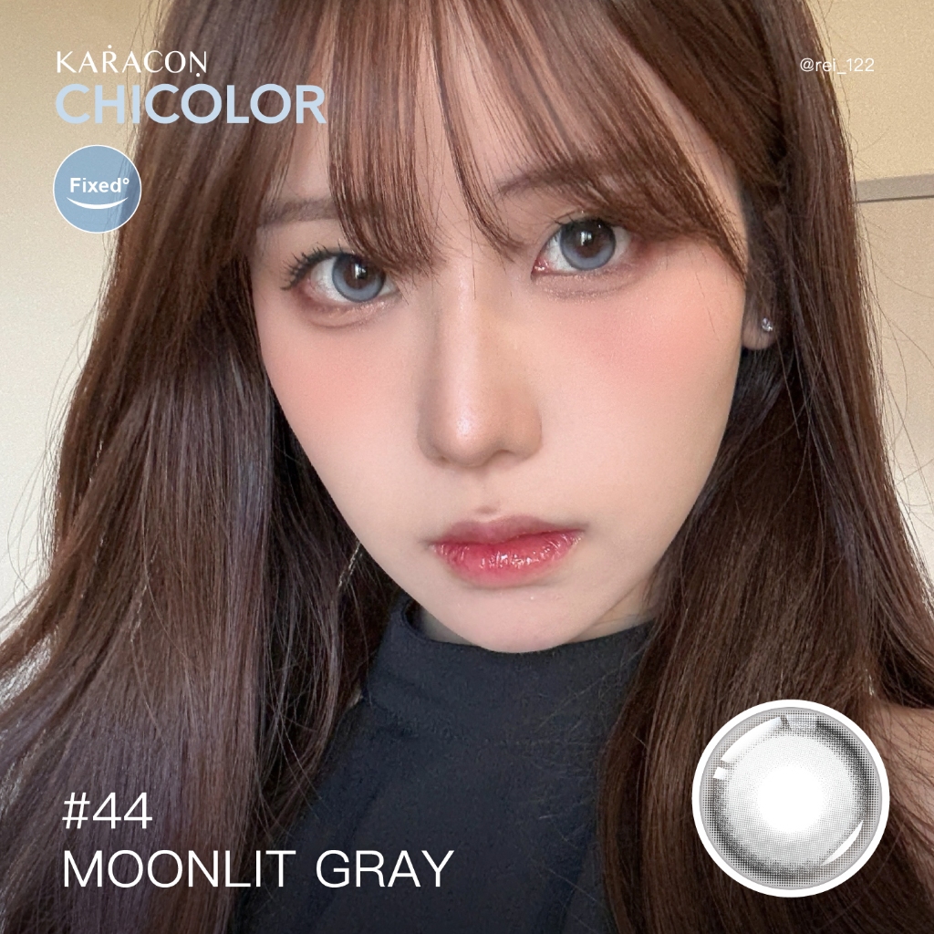 [Lens 1 Ngày] - Lens Highlight Khóa Trục KARACON CHICOLOR - #44 Moonlit Gray (2 Chiếc)