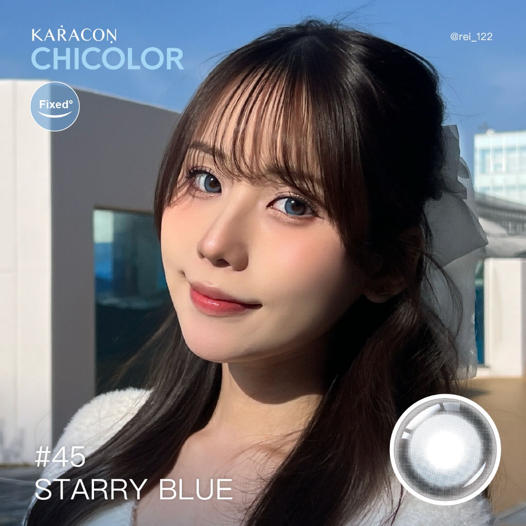[Lens 1 Ngày] - Lens Highlight Khóa Trục KARACON CHICOLOR - #45 Starry Blue (2 Chiếc)