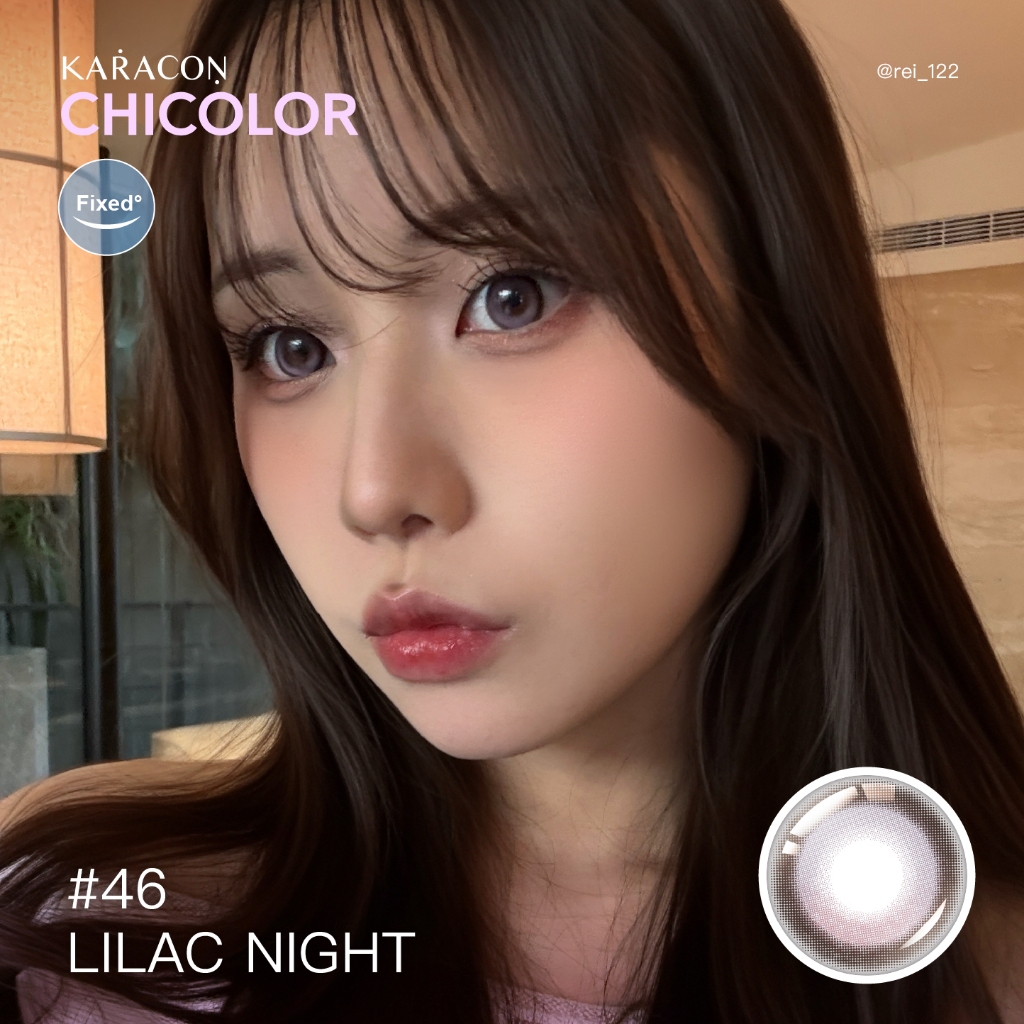 [Lens 1 Ngày] - Lens Highlight Khóa Trục KARACON CHICOLOR -#46 Lilac Night (2 Chiếc)