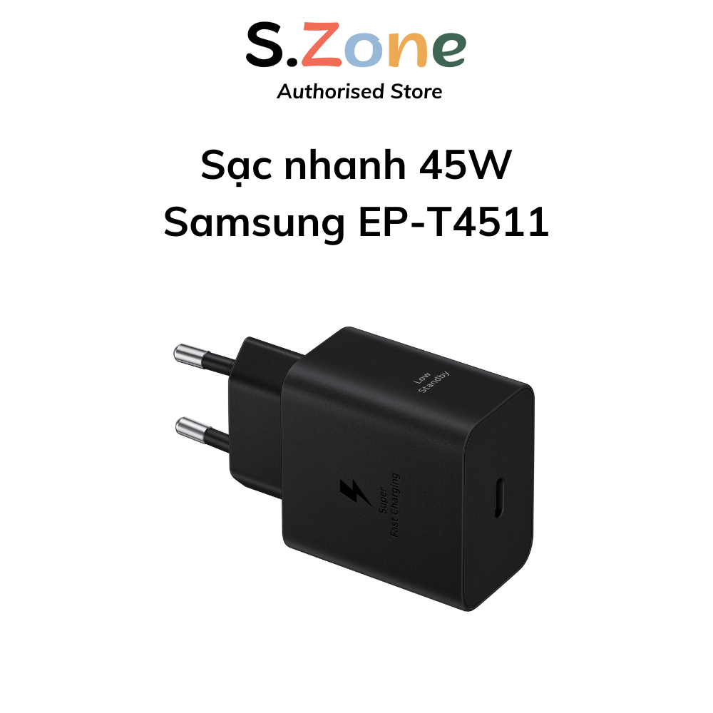 Sạc Nhanh 45W Samsung EP-T4511 Type-C - Hàng Chính Hãng
