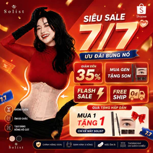 Đai Nịt Bụng Latex, Gen Nịt Bụng Solist G!ả.m Mỡ Tàng Hình Co Dãn 4 Chiều Su Đúc Chống Cuộn Mặc Váy Không Lộ Viền