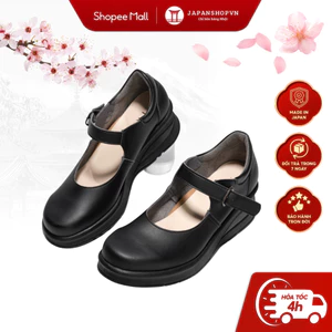 Giày da nữ cao gót siêu nhẹ, ôm chân, giầy búp bê đế xuồng KOSU K-23202 chính hãng Nhật Bản