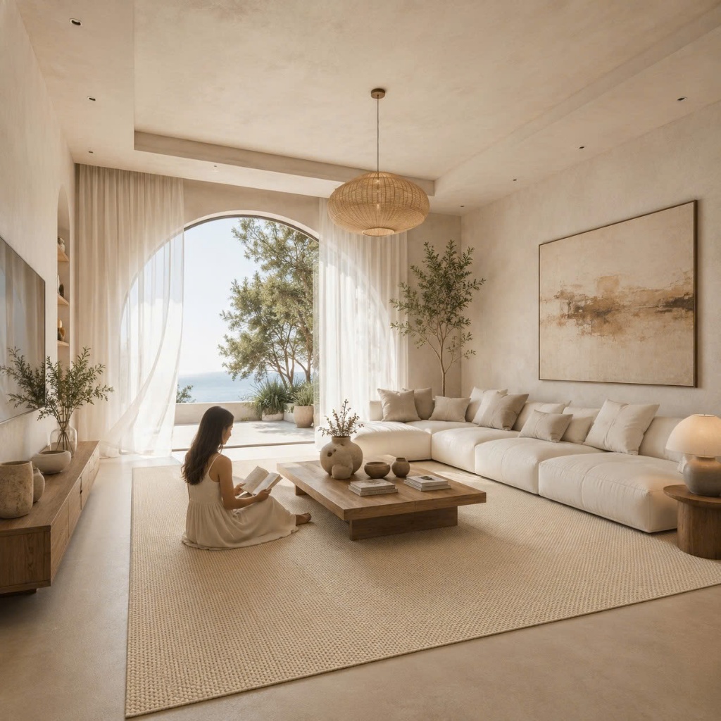 Thảm Dệt Đế Cao Su MemminCarpet Chống Trơn Trượt Phong Cách Hiện Đại Và Sang Trọng, Giúp Căn Phòng Hút Mắt Hơn