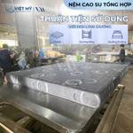 Nệm Cao su tổng hợp Việt Mỹ màu Xám, nệm Cao su giá rẻ đủ kích thước kết hợp vải Gấm thoáng khí — ảnh 6