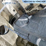 Nệm Cao su tổng hợp Việt Mỹ màu Xám, nệm Cao su giá rẻ đủ kích thước kết hợp vải Gấm thoáng khí — ảnh 5